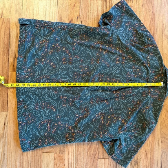 Todd Synder Embroidered Floral Green Men's Shirt - Picture 8 of 9